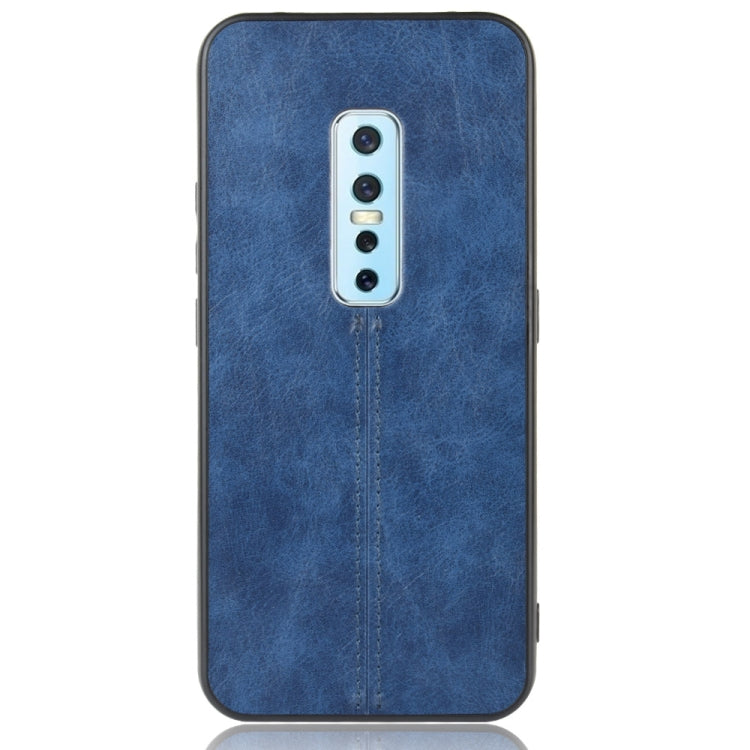 For Vivo V17 Pro Shockproof Sewing Cow Pattern Skin PC + PU + TPU Case