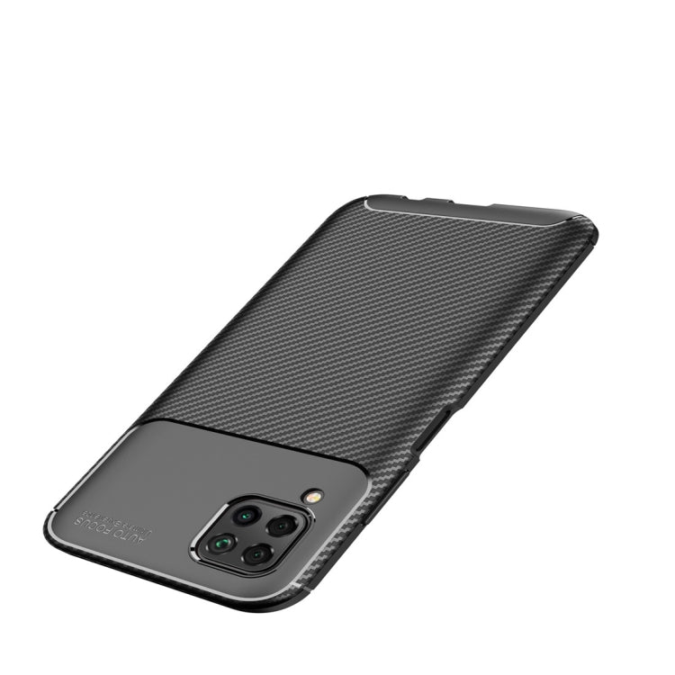 For Huawei Nova 6 SE Beetle Series Carbon Fiber Texture Shockproof TPU Case