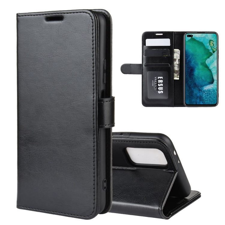 For Huawei Honor V30/V30 Pro R64 Texture Single Horizontal Flip Protective Case with Holder & Card Slots & Wallet& Photo Frame