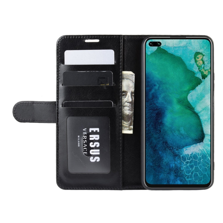 For Huawei Honor V30/V30 Pro R64 Texture Single Horizontal Flip Protective Case with Holder & Card Slots & Wallet& Photo Frame