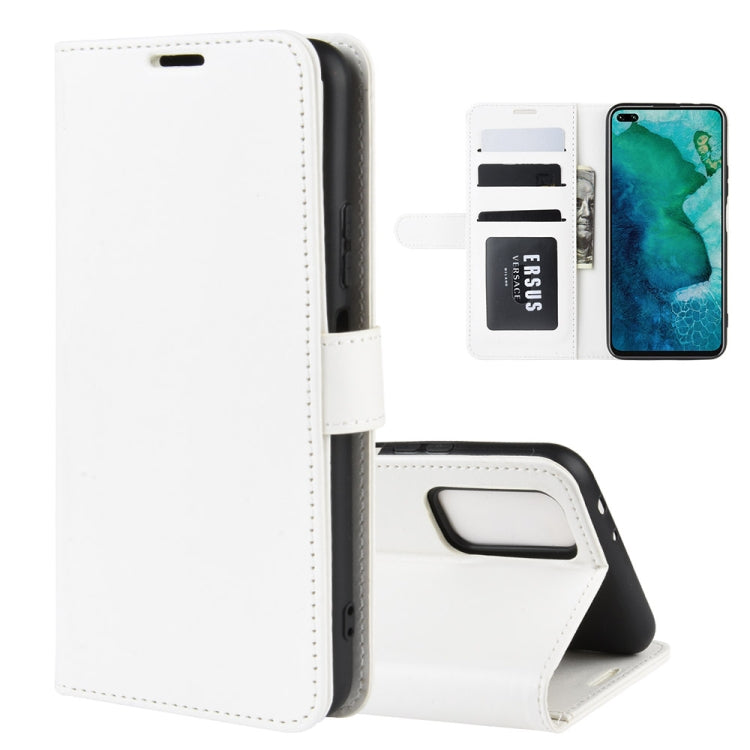 For Huawei Honor V30/V30 Pro R64 Texture Single Horizontal Flip Protective Case with Holder & Card Slots & Wallet& Photo Frame