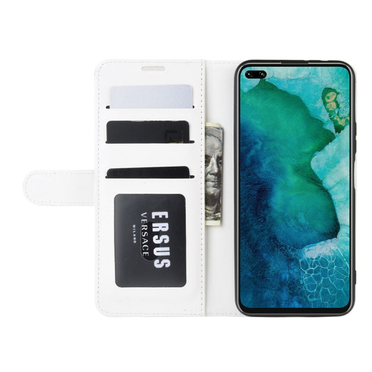 For Huawei Honor V30/V30 Pro R64 Texture Single Horizontal Flip Protective Case with Holder & Card Slots & Wallet& Photo Frame