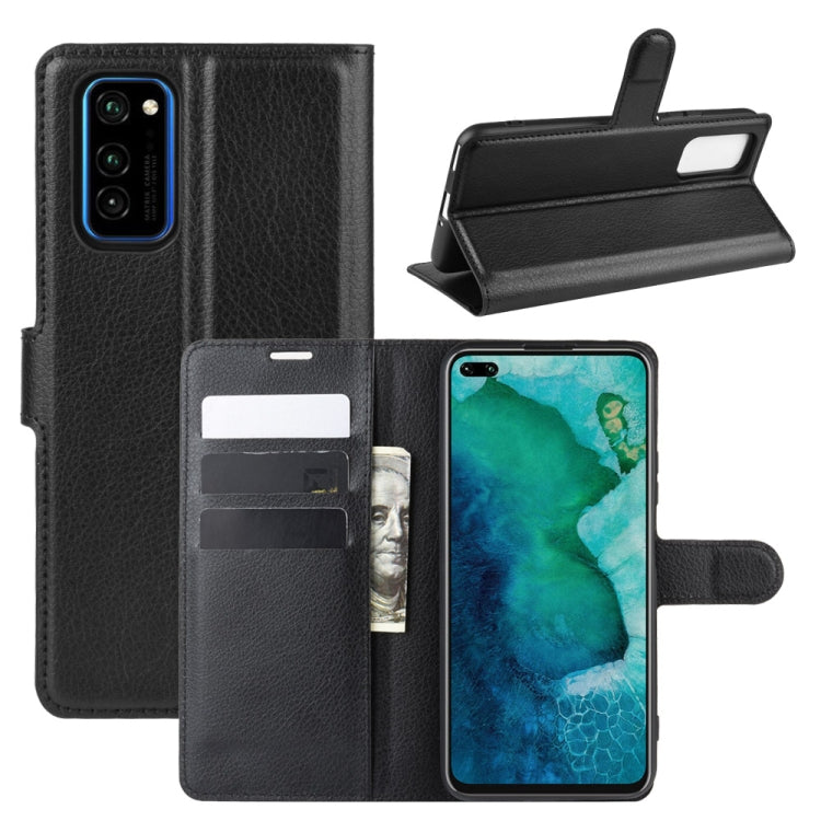 For Huawei Honor V30/V30 Pro Litchi Texture Horizontal Flip Protective Case with Holder & Card Slots & Wallet