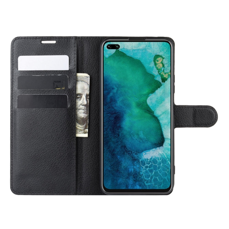 For Huawei Honor V30/V30 Pro Litchi Texture Horizontal Flip Protective Case with Holder & Card Slots & Wallet