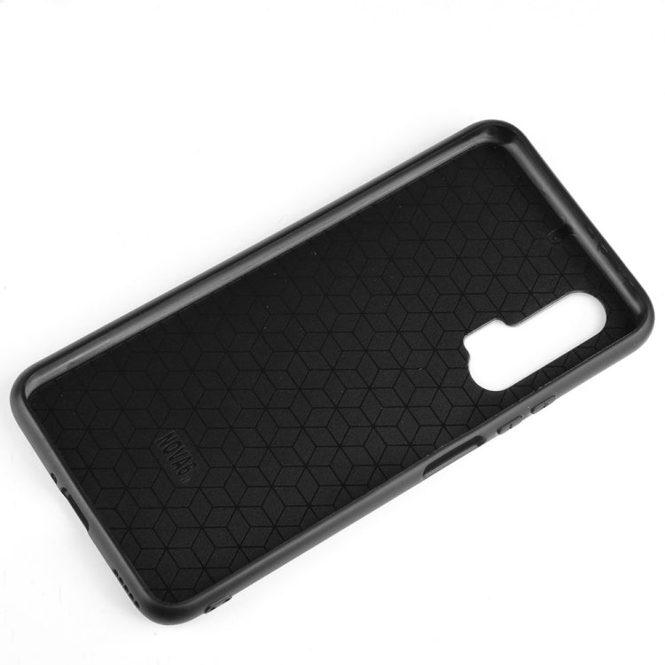 For Huawei Nova 6 Shockproof Sewing Cow Pattern Skin PC + PU + TPU Case