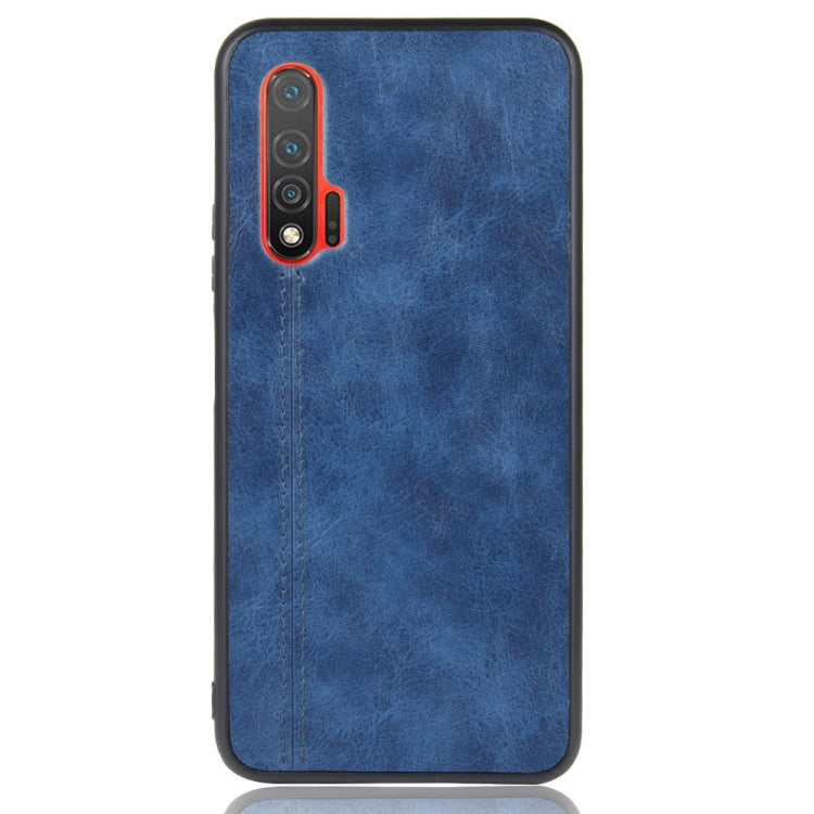 For Huawei Nova 6 Shockproof Sewing Cow Pattern Skin PC + PU + TPU Case