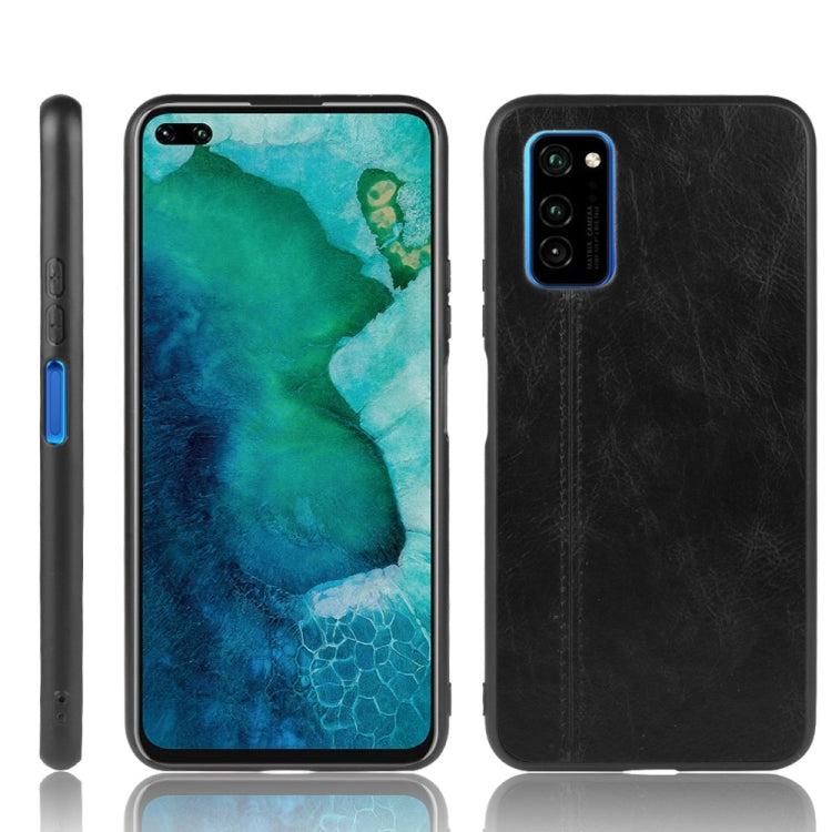 For Huawei Honor V30 / V30 Pro Shockproof Sewing Cow Pattern Skin PC + PU + TPU Case