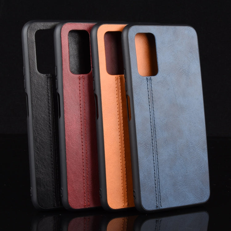 For Huawei Honor V30 / V30 Pro Shockproof Sewing Cow Pattern Skin PC + PU + TPU Case