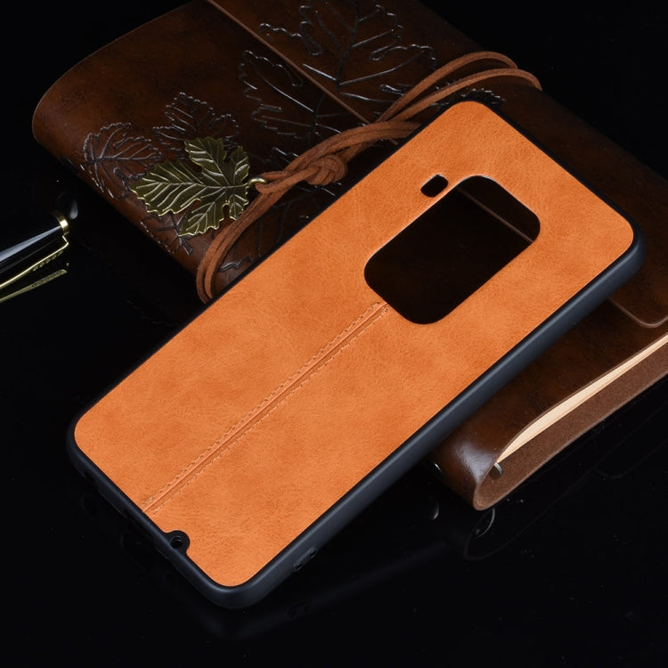 For Motorola One Zoom/One Pro Shockproof Sewing Cow Pattern Skin PC + PU + TPU Case