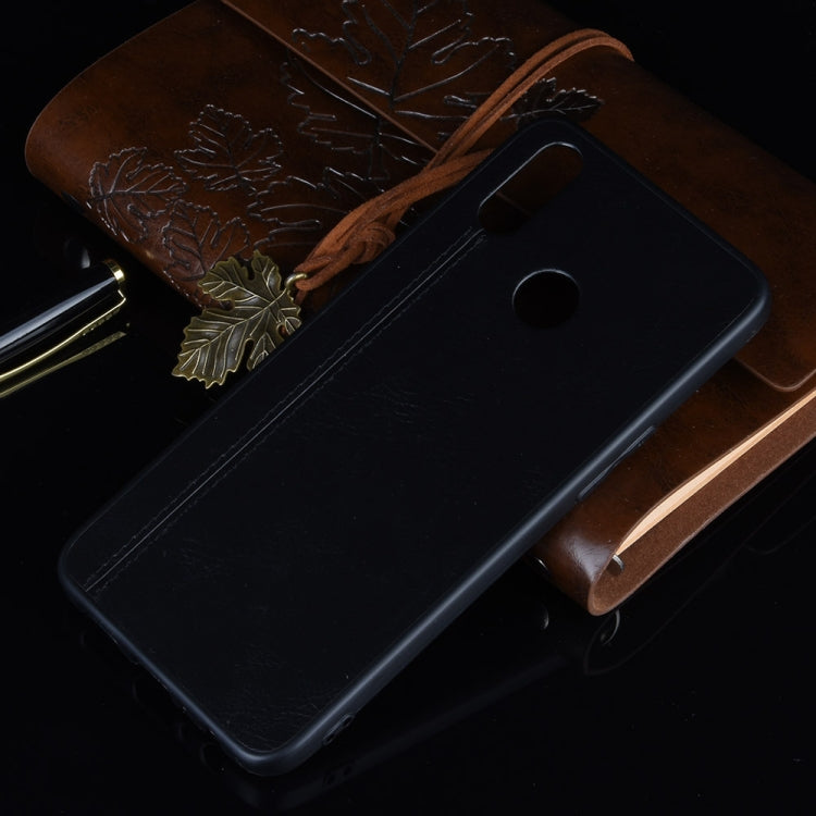 For Oppo Realme 3 Shockproof Sewing Cow Pattern Skin PC + PU + TPU Case