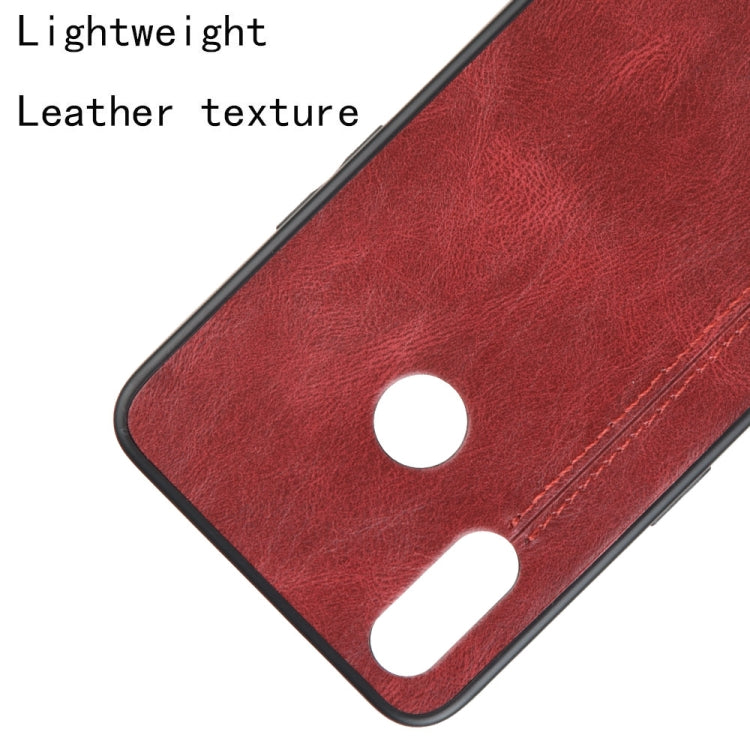 For Oppo Realme 3 Shockproof Sewing Cow Pattern Skin PC + PU + TPU Case