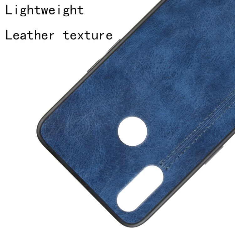 For Oppo Realme 3 Shockproof Sewing Cow Pattern Skin PC + PU + TPU Case