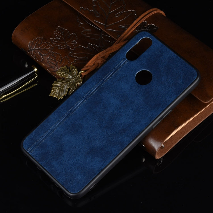 For Oppo Realme 3 Shockproof Sewing Cow Pattern Skin PC + PU + TPU Case