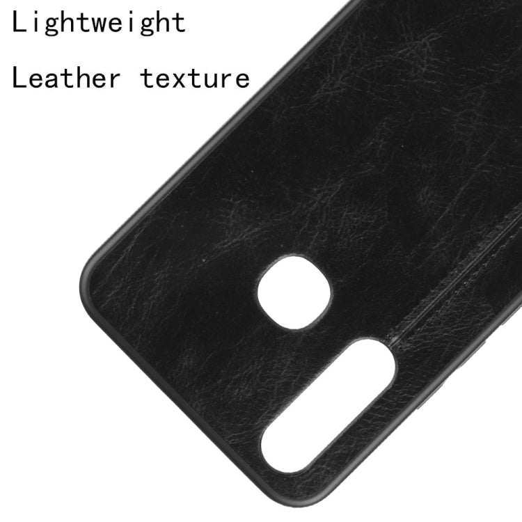 For Vivo Y19 Shockproof Sewing Cow Pattern Skin PC + PU + TPU Case