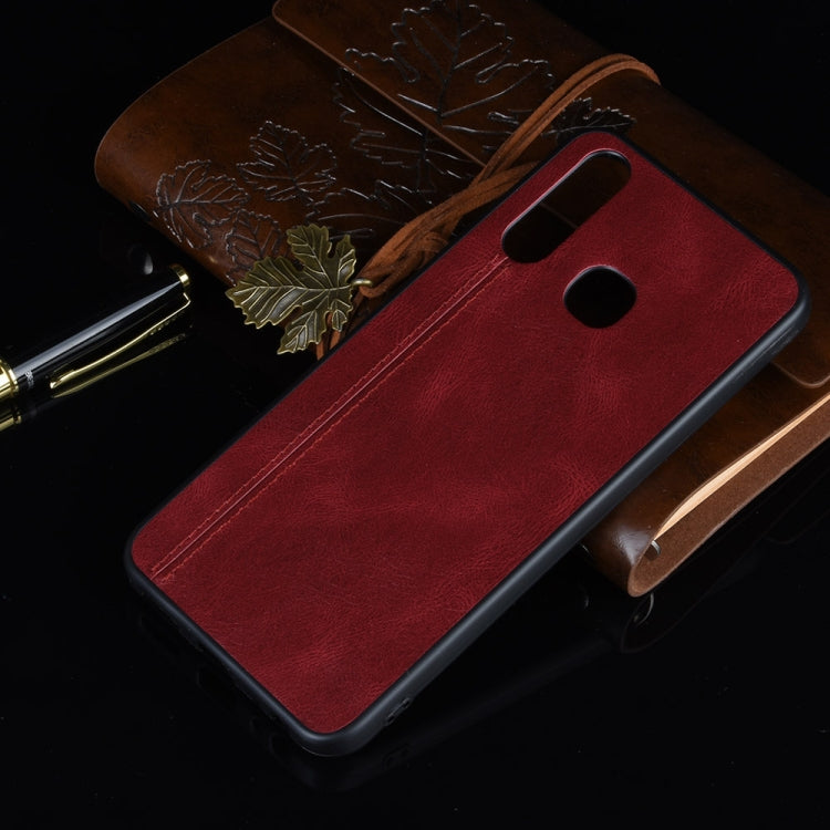 For Vivo Y19 Shockproof Sewing Cow Pattern Skin PC + PU + TPU Case