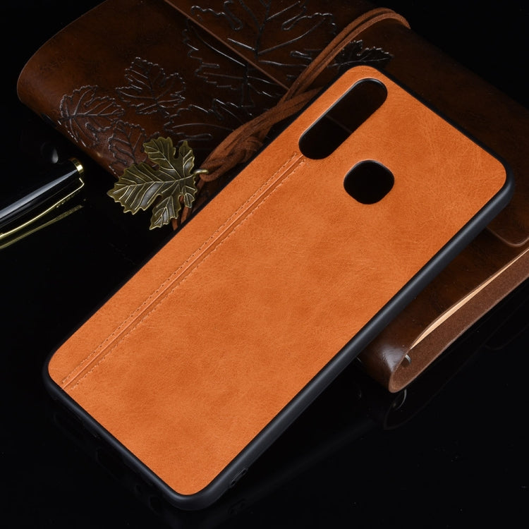 For Vivo Y19 Shockproof Sewing Cow Pattern Skin PC + PU + TPU Case