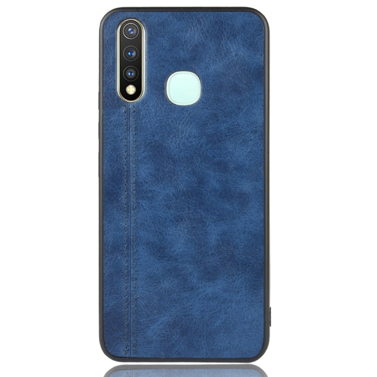 For Vivo Y19 Shockproof Sewing Cow Pattern Skin PC + PU + TPU Case