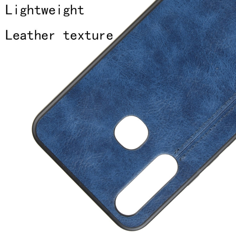 For Vivo Y19 Shockproof Sewing Cow Pattern Skin PC + PU + TPU Case