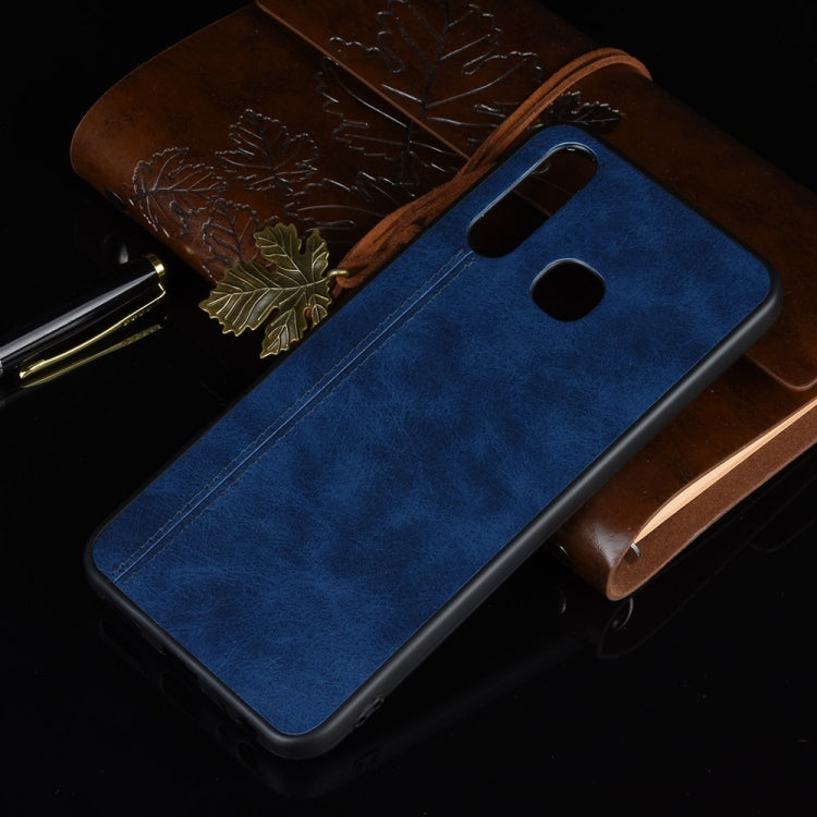 For Vivo Y19 Shockproof Sewing Cow Pattern Skin PC + PU + TPU Case