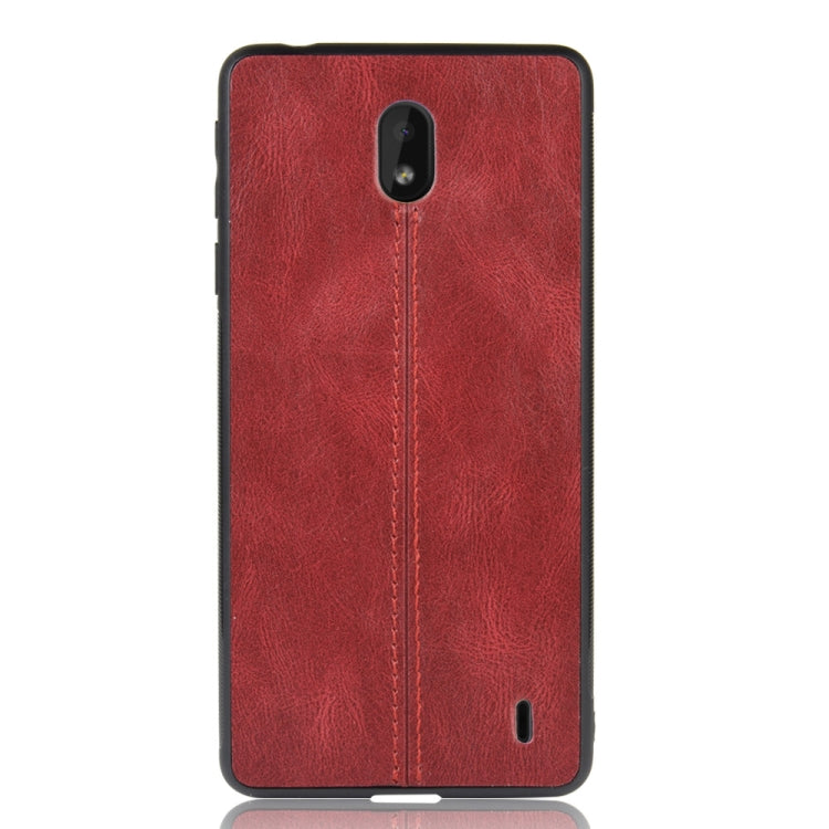 For Nokia 1 Plus Shockproof Sewing Cow Pattern Skin PC + PU + TPU Case