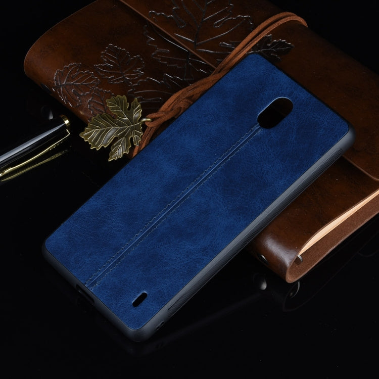 For Nokia 1 Plus Shockproof Sewing Cow Pattern Skin PC + PU + TPU Case