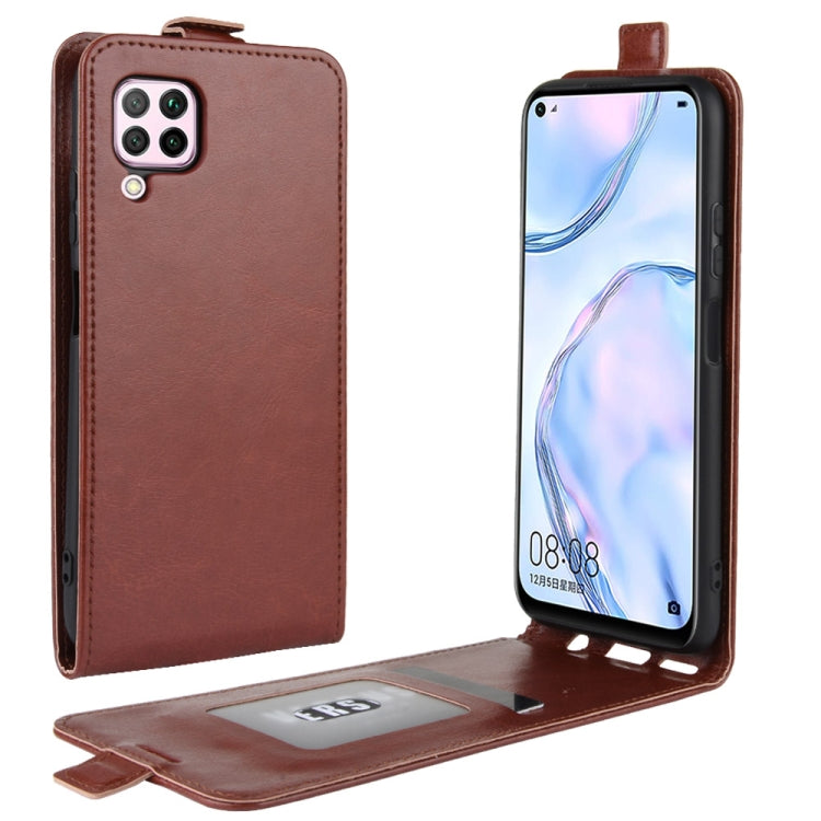 For Huawei Nova 6 SE R64 Texture Single Vertical Flip Leather Protective Case with Card Slots & Photo Frame