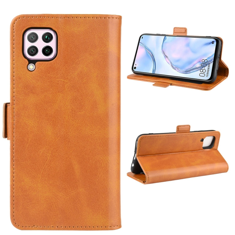 For Huawei Nova 6 SE Dual-side Magnetic Buckle Horizontal Flip Leather Case with Holder & Card Slots & Wallet