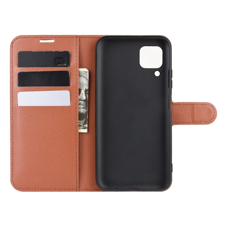 For Huawei Nova 6 SE Litchi Texture Horizontal Flip Protective Case with Holder & Card Slots & Wallet
