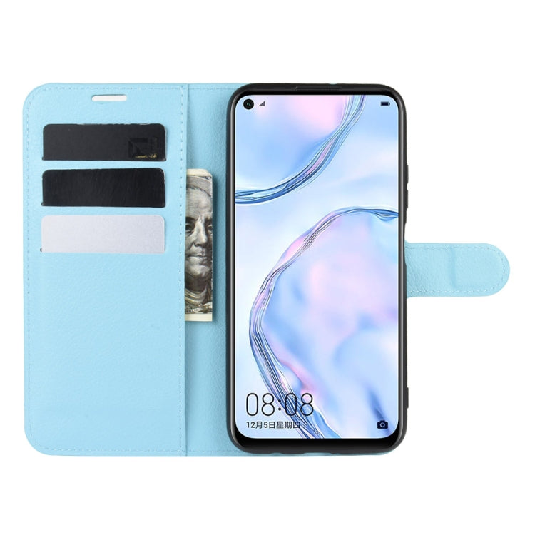 For Huawei Nova 6 SE Litchi Texture Horizontal Flip Protective Case with Holder & Card Slots & Wallet