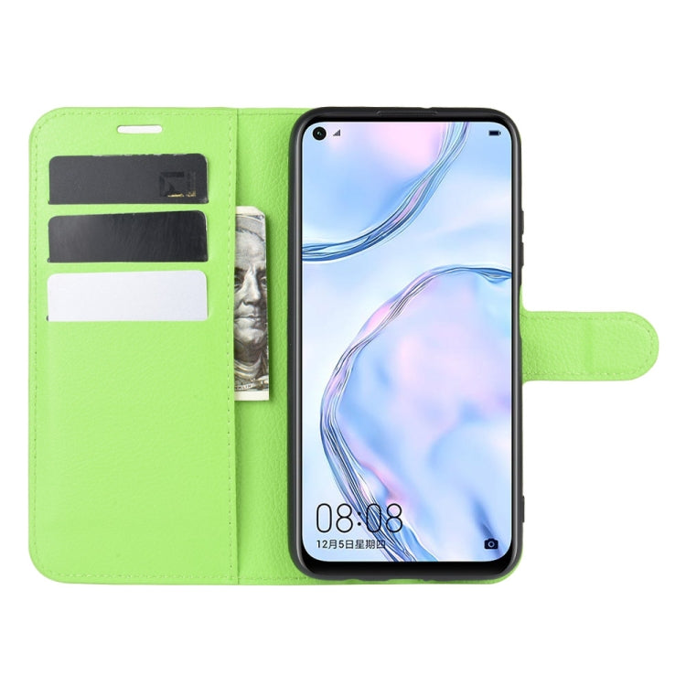 For Huawei Nova 6 SE Litchi Texture Horizontal Flip Protective Case with Holder & Card Slots & Wallet