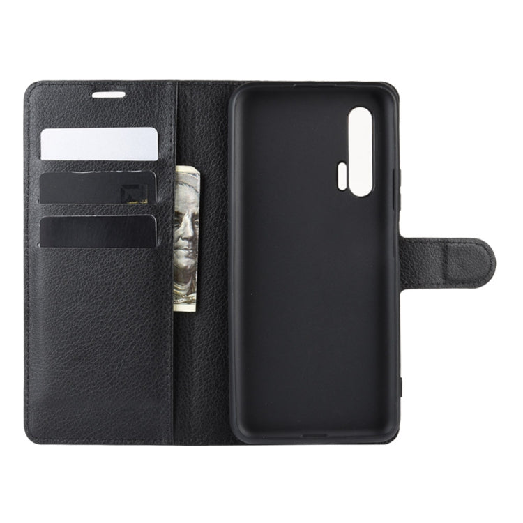 For Huawei Nova 6 5G Litchi Texture Horizontal Flip Protective Case with Holder & Card Slots & Wallet