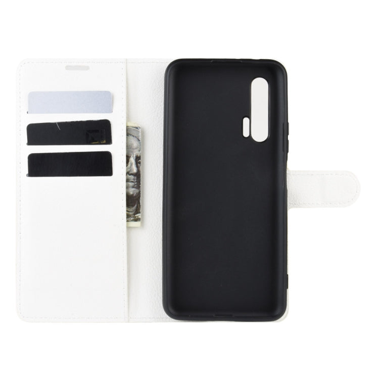For Huawei Nova 6 5G Litchi Texture Horizontal Flip Protective Case with Holder & Card Slots & Wallet
