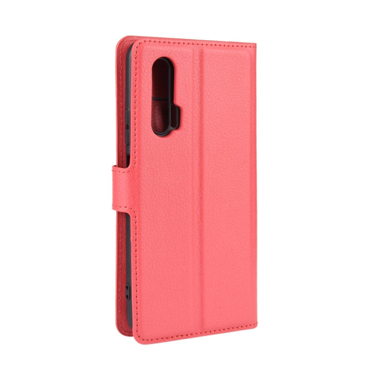 For Huawei Nova 6 5G Litchi Texture Horizontal Flip Protective Case with Holder & Card Slots & Wallet