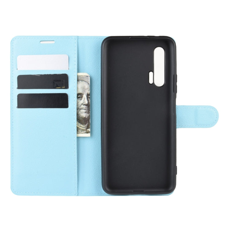 For Huawei Nova 6 5G Litchi Texture Horizontal Flip Protective Case with Holder & Card Slots & Wallet