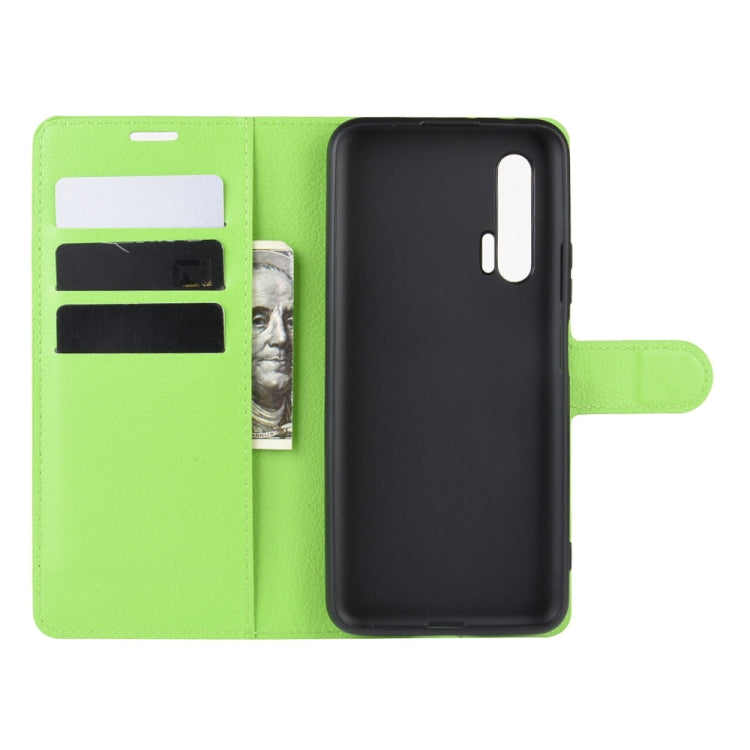 For Huawei Nova 6 5G Litchi Texture Horizontal Flip Protective Case with Holder & Card Slots & Wallet