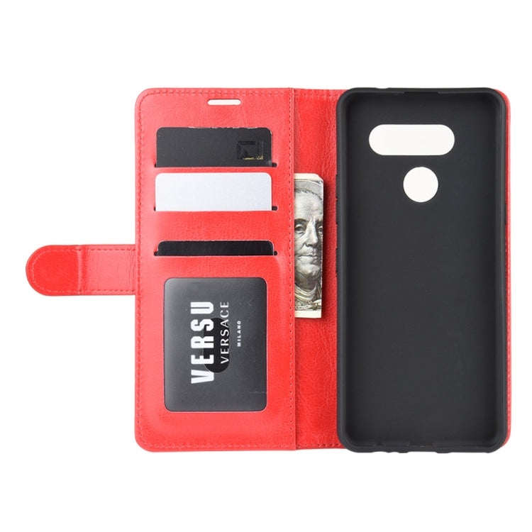 For LG K50S R64 Texture Single Horizontal Flip Protective Case with Holder & Card Slots & Wallet& Photo Frame