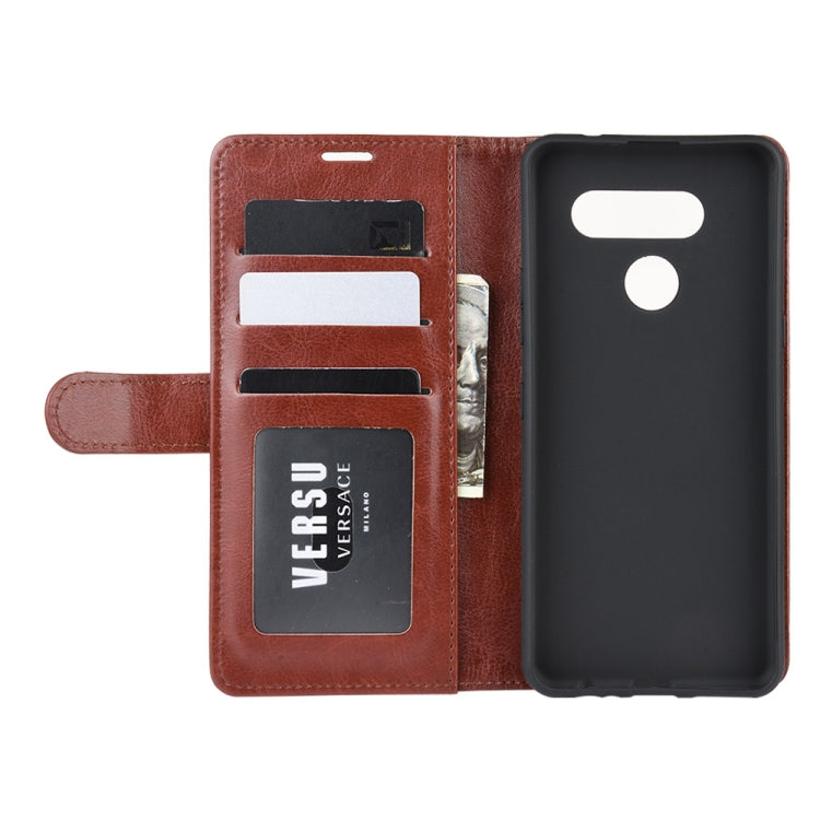 For LG K50S R64 Texture Single Horizontal Flip Protective Case with Holder & Card Slots & Wallet& Photo Frame