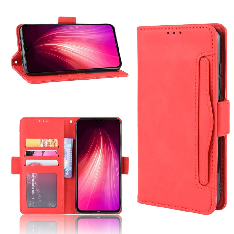 For Xiaomi Redmi Note 8T Wallet Style Skin Feel Calf Pattern Leather Case ,with Separate Card Slot