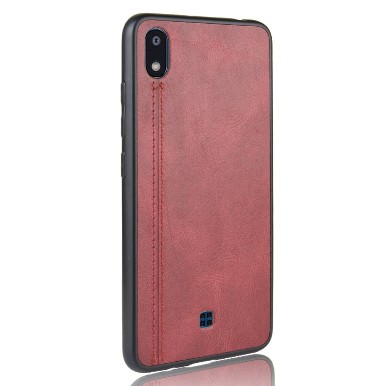 For LG K20 2019 Shockproof Sewing Cow Pattern Skin PC + PU + TPU Case