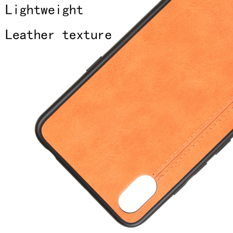 For LG K20 2019 Shockproof Sewing Cow Pattern Skin PC + PU + TPU Case