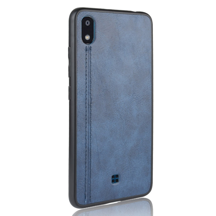 For LG K20 2019 Shockproof Sewing Cow Pattern Skin PC + PU + TPU Case