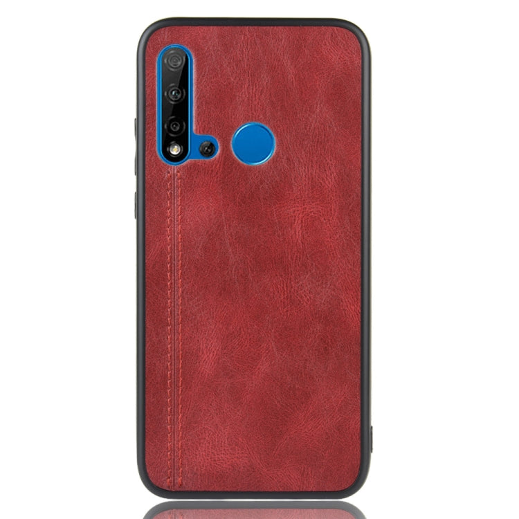 For Huawei P20 Lite 2019 / Nova 5i Shockproof Sewing Cow Pattern Skin PC + PU + TPU Case