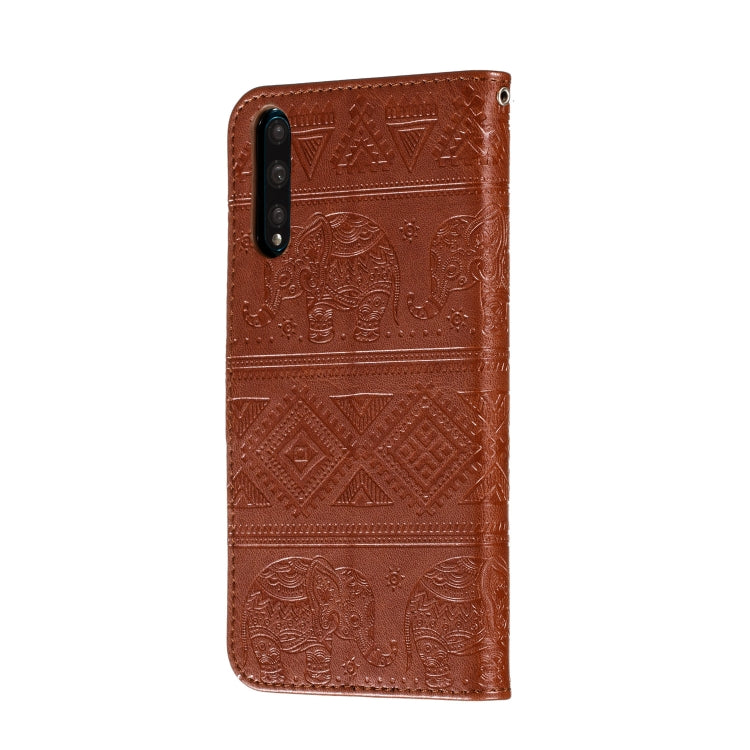 For Huawei Enjoy 10S Elephant Embossing Pattern Horizontal Flip Leather Case with Holder & Card Slots & Wallet & Photo Frame & Lanyard