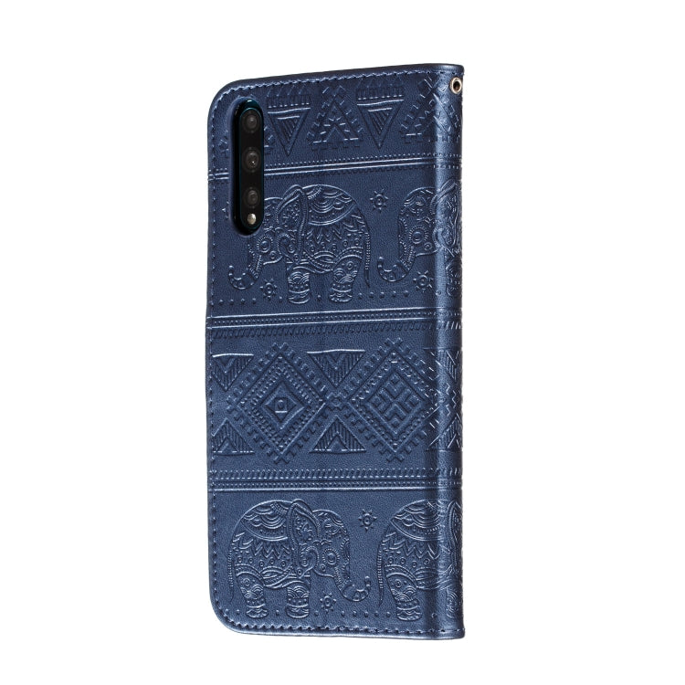 For Huawei Enjoy 10S Elephant Embossing Pattern Horizontal Flip Leather Case with Holder & Card Slots & Wallet & Photo Frame & Lanyard