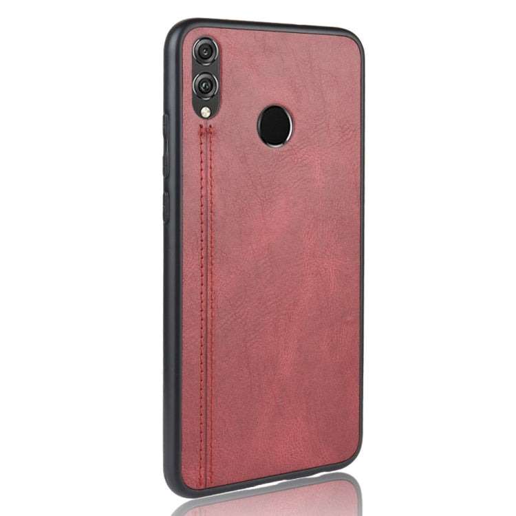 For Huawei Honor 8X Shockproof Sewing Cow Pattern Skin PC + PU + TPU Case
