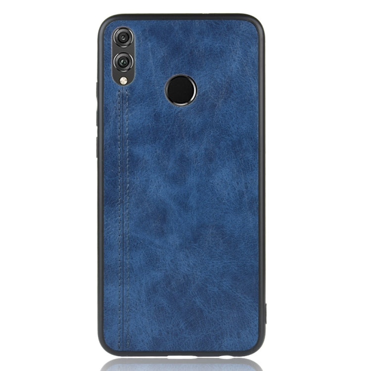 For Huawei Honor 8X Shockproof Sewing Cow Pattern Skin PC + PU + TPU Case