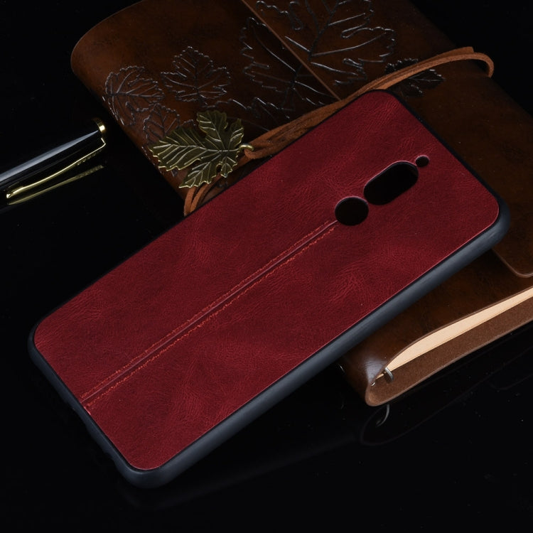 For Xiaomi Redmi 8 Shockproof Sewing Cow Pattern Skin PC + PU + TPU Case