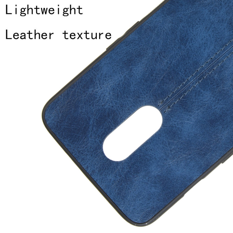 For OnePlus 7 Shockproof Sewing Cow Pattern Skin PC + PU + TPU Case