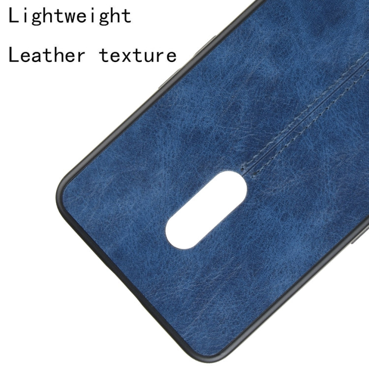 For Oppo Realme X Shockproof Sewing Cow Pattern Skin PC + PU + TPU Case