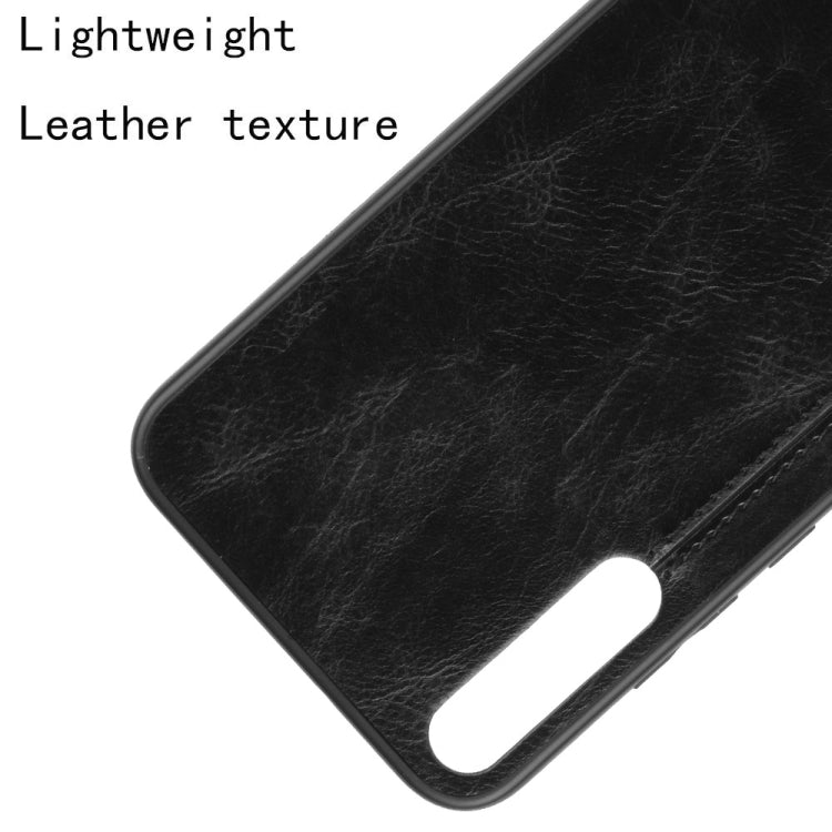 For Huawei Enjoy 10 Shockproof Sewing Cow Pattern Skin PC + PU + TPU Case